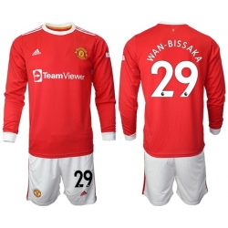Men Manchester United Long Sleeve Soccer Jerseys 510