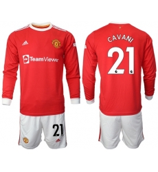 Men Manchester United Long Sleeve Soccer Jerseys 513