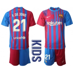 Kids Barcelona Soccer Jerseys 043