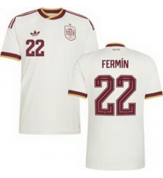 Women 22 Spain Fermin Lopez World Cup 2026 Away Replica Jersey   2