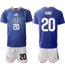Men Japan 2026 Soccer Jerseys Blue #20 Takefusa Kubo
