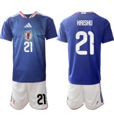 Men Japan 2026 Soccer Jerseys Blue #21 Kaishu Sano Men Japan 2026 Soccer Jerseys Blue #21 Kaishu Sano