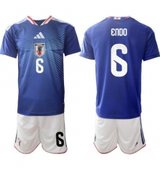 Men Japan 2026 Soccer Jerseys Blue #6 Wataru Endo Men Japan 2026 Soccer Jerseys Blue #6 Wataru Endo