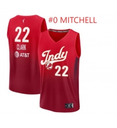 Mitchell #0 Red Stitched Jersey Mitchell #0 Red Stitched Jersey