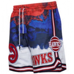 NBA Shorts Atlanta Hawks Blue Red NBA Shorts Atlanta Hawks Blue Red