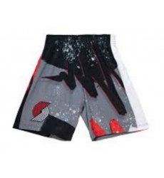NBA Shorts Portland Trail Blazers White Gray NBA Shorts Portland Trail Blazers White Gray