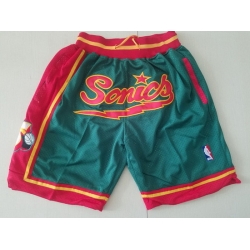Seattle SuperSonics Basketball Shorts 004