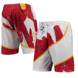 Atlanta NBA Red White Shorts Atlanta NBA Red White Shorts
