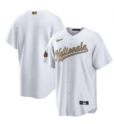 Men Washington Nationals Blank 2022 All Star White Cool Base Stitched Baseball Jersey