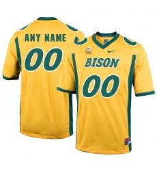 North Dakota State Customized Jersey Yellow