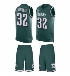 Men's Nike Philadelphia Eagles #32 Rasul Douglas Limited Midnight Green Tank Top Suit NFL Jersey