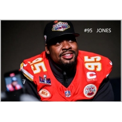 Men Kansas City Chiefs Chris Jones #95 Nike Men's Red NFL Vapor Super Bowl Jersey