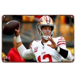 San Francisco 49ers Aluminum Sign Brock Purdy 003