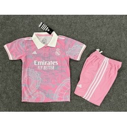 Youth Soccer Jersey Real Madrid Dragon Pink 23 24