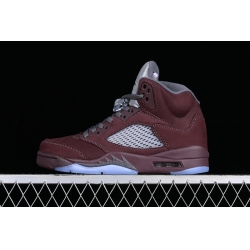 AIR JORDAN 5 RETRO DEEP BURGUNDY LIGHT GRAPHITE SILVER DZ4131 600