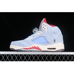 TROPHY ROOM IR JORDAN 5 ICE BLUE ICE BLUE SAIL METALLIC GOLD UNIVERSITY RED CI1899 400