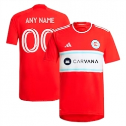 Men Chicago Fire Custom 2024 25 Home Replica Red