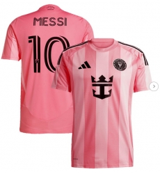 Men's Inter Miami CF Lionel Messi adidas Light Pink 2025 Euforia Replica Player Jersey