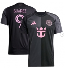 Men's Inter Miami CF Luis Suarez adidas Black 2025 The Fortitude Kit Replica Player Jersey
