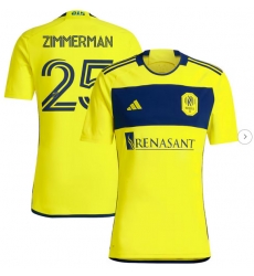 Mens Nashville SC Walker Zimmerman adidas Yellow 2024 The 615 Kit Replica Player Jersey Mens Nashville SC Walker Zimmerman adidas Yellow 2024 The 615 Kit Replica Player Jersey