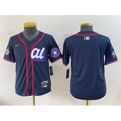 Youth American League Houston Astros Blank Navy 2025 All Star Edition Limited Stitched Baseball Jersey