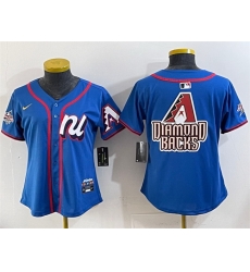 Youth National League Arizona Diamondbacks Team Big Logo Blue 2025 All Star Edition Limited Stitched Baseball Jersey