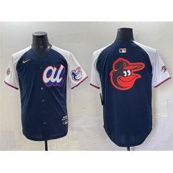 Men American League Baltimore Orioles Team Big Logo Navy Alternate 2025 All Star Edition Limited Stitched Baseball Jersey