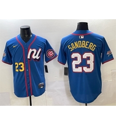 Men National League 23 Ryne Sandberg Blue 2025 All Star Edition Limited Stitched Baseball Jersey