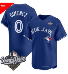 Men Toronto Blue Jays 0 Andres Gimenez Cool Base Stitched Baseball Jersey Blue Men Toronto Blue Jays 0 Andres Gimenez Cool Base Stitched Baseball Jersey Blue