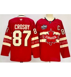Youth Canada 87 Sidney Crosby Red 2025 4 Nations Face Off Premium With C Patch Stitched Jersey Youth Canada 87 Sidney Crosby Red 2025 4 Nations Face Off Premium With C Patch Stitched Jersey