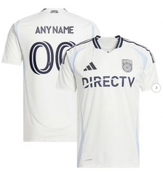 Mens San Diego FC adidas White 2025 Woven Into One Replica Custom Jersey Mens San Diego FC adidas White 2025 Woven Into One Replica Custom Jersey