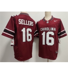 Men South Carolina Fighting Gamecocks  16 LaNorris Sellers Garnet 2026 F U S E  Stitched Jersey