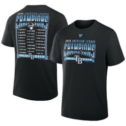 Men Tampa Bay Rays Black 2026 League Champions Roster T Shirt