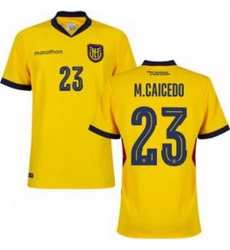 Youth 23 Ecuador Moises Caicedo Away Replica Jersey   1