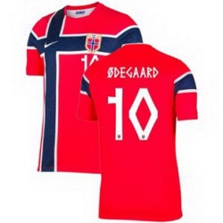 Men 10 Norway Martin Odegaard 2026 Home Stadium Replica Jersey   1