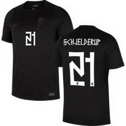 Men 21 Norway Andreas Schjelderup Home Stadium Replica   2
