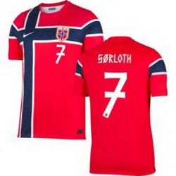 Men 7 Norway Alexander Sorloth Home Stadium Replica   1