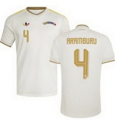 Men 4 Venezuela Jon Aramburu Away Replica Jersey 2 Men 4 Venezuela Jon Aramburu Away Replica Jersey 2
