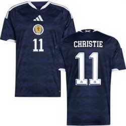 Men 11 Scotland Ryan Christie 2026 Home Replica Jersey 1