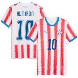 Men 10 Paraguay Miguel Almiron Replica Away Jersey 2026429 1
