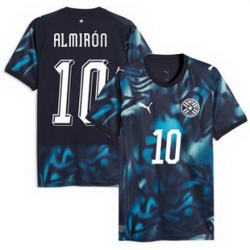 Men 10 Paraguay Miguel Almiron Replica Away Jersey 2026429 2